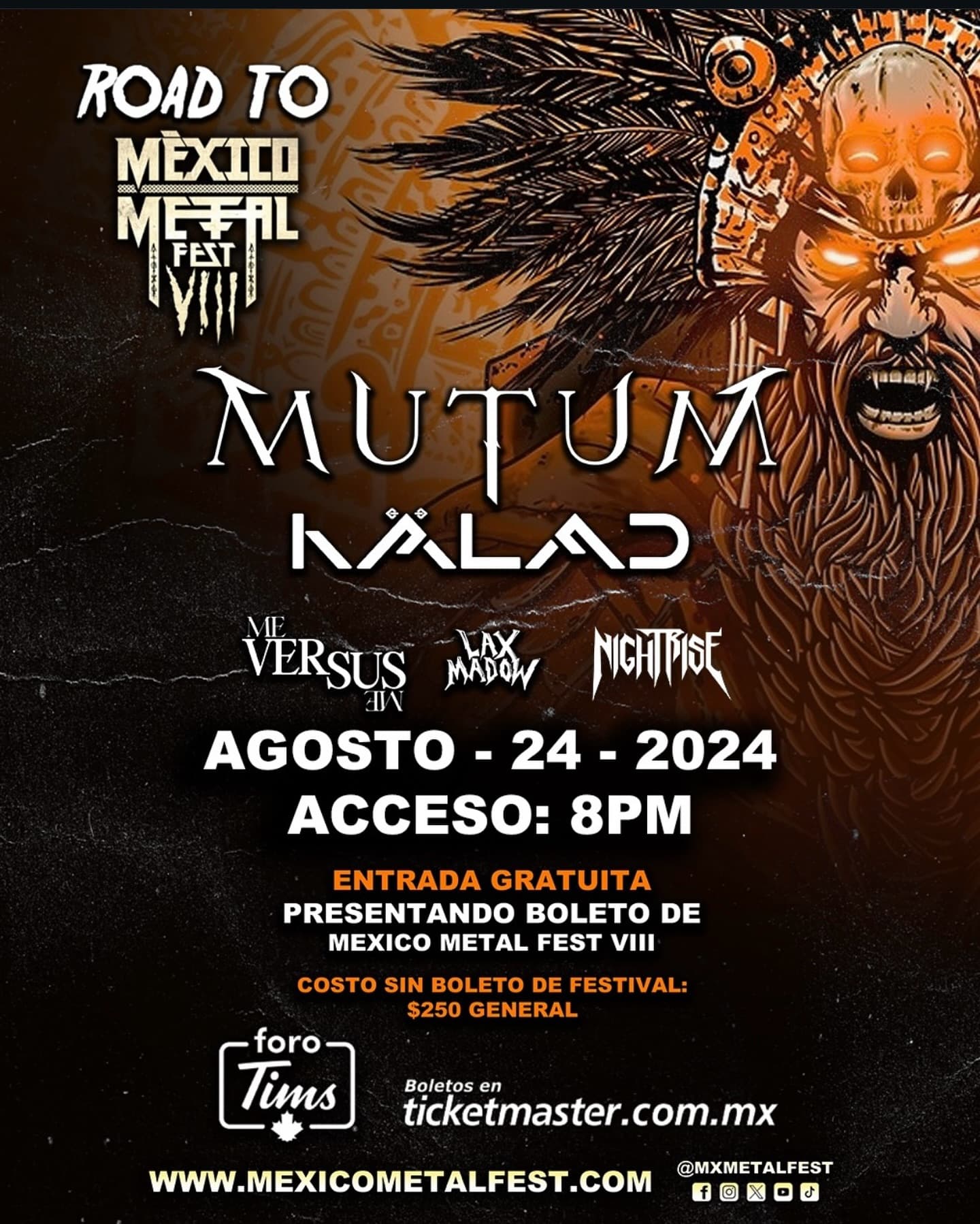 Nightrise en Road To Mexico Metal Fest — Foro Tims