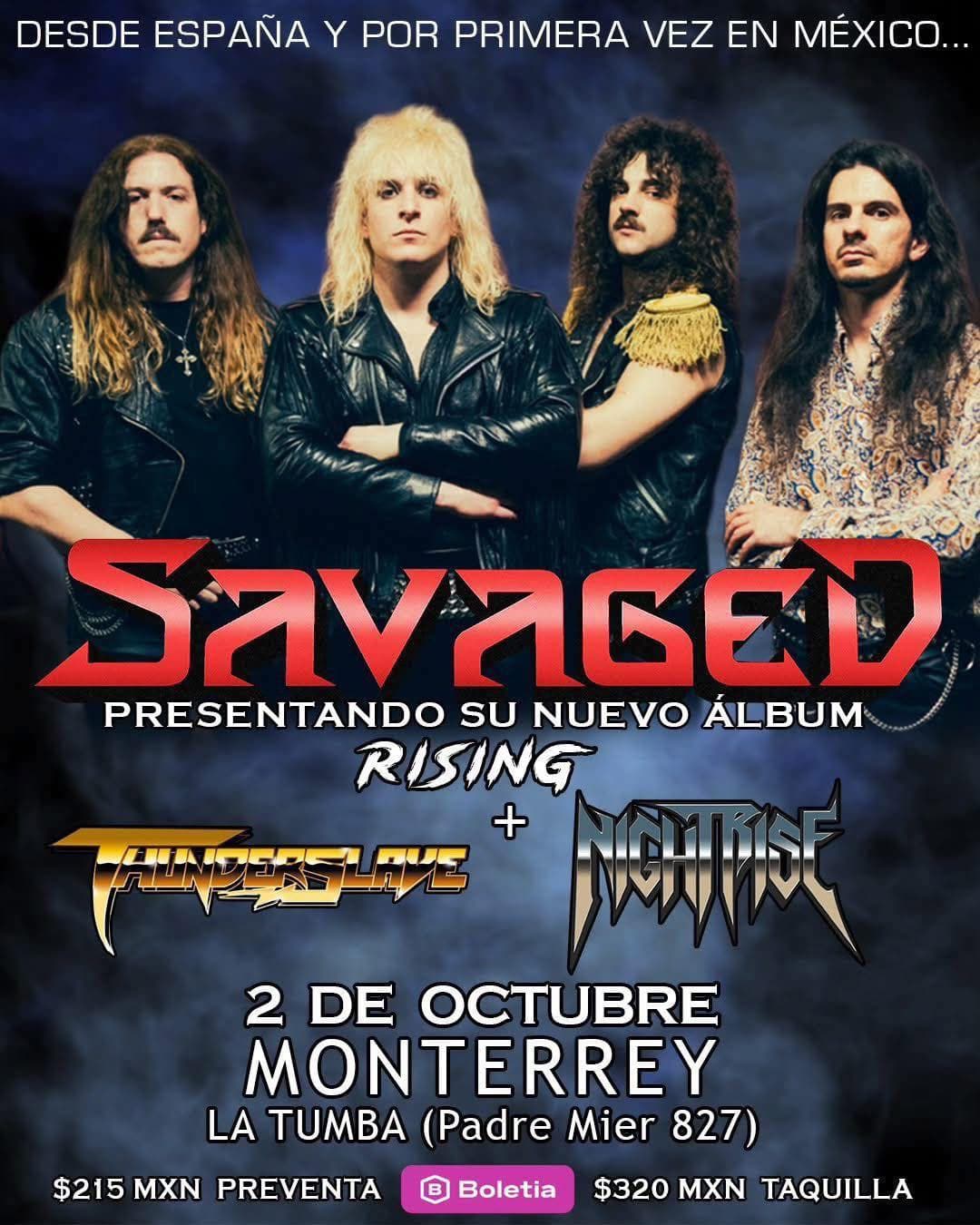 Nightrise con Savaged en La Tumba