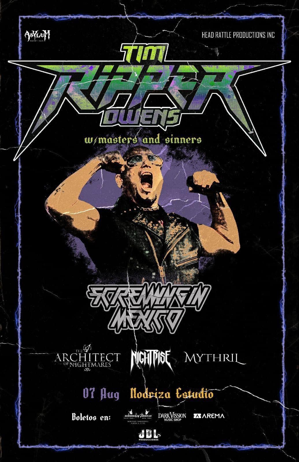 Nightrise con Tim Ripper Owens — Nodriza Estudio